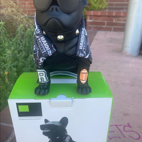 Customized NFL French Bulldog Wireless Bluetooth Dog Speaker, FM Radio & MP3. - Picture 3 of 8